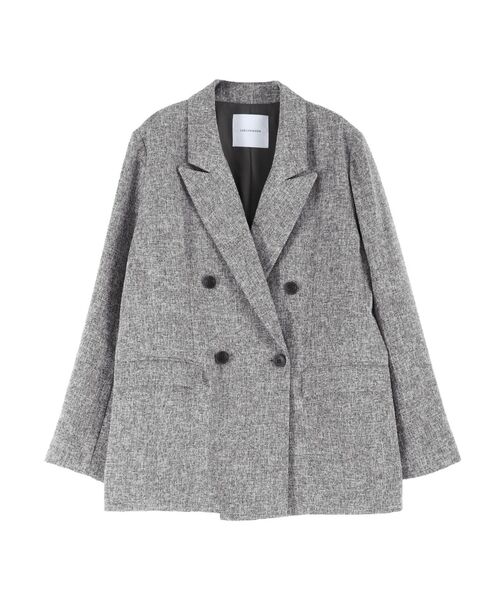 LAGUNAMOON（ラグナムーン）の「ツイードダブルテーラードジャケット（テーラードジャケット・レディース・アイボリー/ブラック・FREE）」の10枚目の写真