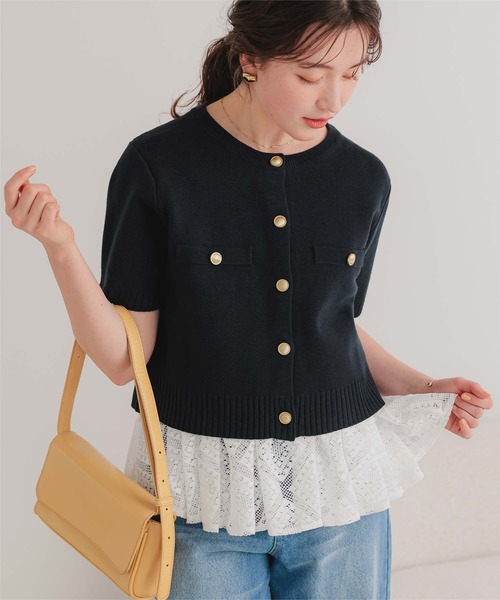 titivate（ティティベイト）の「アソートレースキャミソールビスチェ（キャミソール・レディース・アイボリー/ブラック/オフホワイト・L/M）」の12枚目の写真