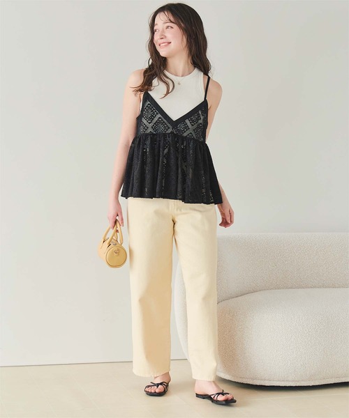 titivate（ティティベイト）の「アソートレースキャミソールビスチェ（キャミソール・レディース・アイボリー/ブラック/オフホワイト・L/M）」の20枚目の写真