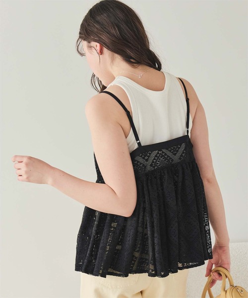 titivate（ティティベイト）の「アソートレースキャミソールビスチェ（キャミソール・レディース・アイボリー/ブラック/オフホワイト・L/M）」の21枚目の写真