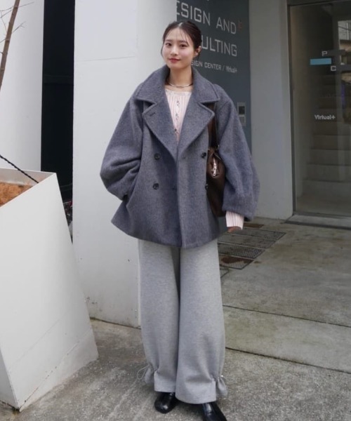 mystic(ミスティック)の「【リブ素材で伸縮性◎/6色展開】ラウンドスリットリブカーディガン(カーディガン/ボレロ・レディース・ブラック/オフホワイト/グレー/グリーン/ピンク/ピンク系その他2・FREE)」の15枚目の写真