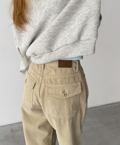 CANAL JEAN(キャナルジーン)の「El mar フラップポケットコーデュロイパンツ 裏起毛(その他パンツ・レディース・ホワイト/ベージュ/ネイビー・SMALL/MEDIUM)」の19枚目の写真