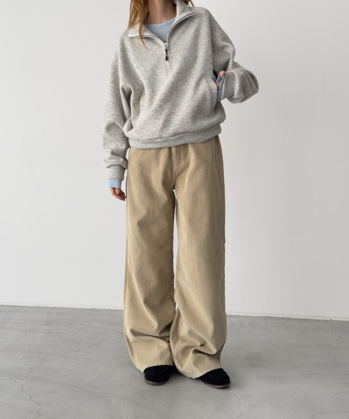 CANAL JEAN(キャナルジーン)の「El mar フラップポケットコーデュロイパンツ 裏起毛(その他パンツ・レディース・ホワイト/ベージュ/ネイビー・SMALL/MEDIUM)」の18枚目の写真