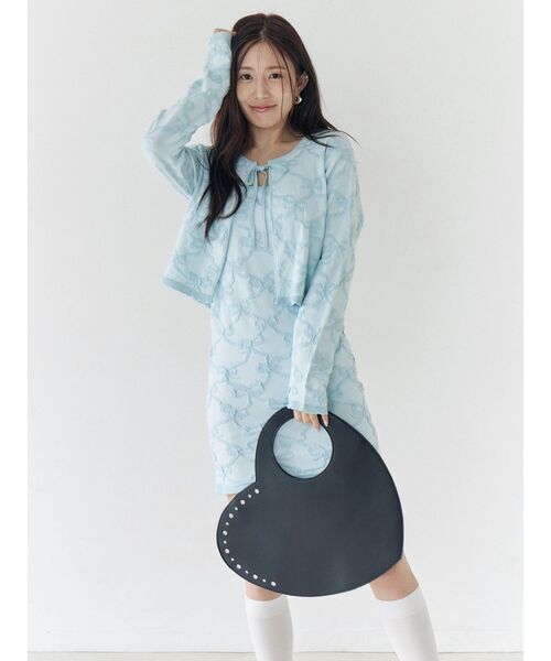 CALNAMUR（カルナムール）の「ビッグハートバッグ（ハンドバッグ・レディース・レッド/ブラック/シルバー・FREE）」の5枚目の写真