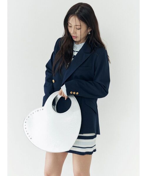 CALNAMUR（カルナムール）の「ビッグハートバッグ（ハンドバッグ・レディース・レッド/ブラック/シルバー・FREE）」の10枚目の写真