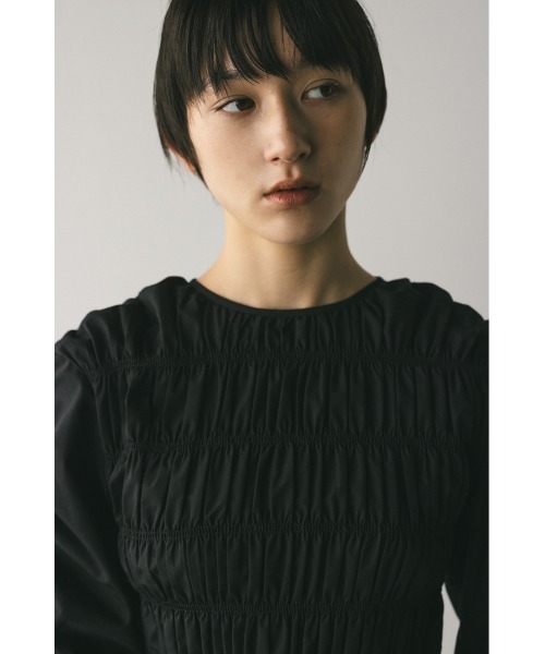 STYLEMIXER(スタイルミキサー)の「シャーリングブラウス 春服(シャツ/ブラウス・レディース・ホワイト/ブラック/カーキ・FREE)」の16枚目の写真