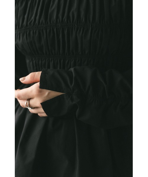 STYLEMIXER(スタイルミキサー)の「シャーリングブラウス 春服(シャツ/ブラウス・レディース・ホワイト/ブラック/カーキ・FREE)」の19枚目の写真