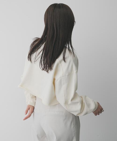 SENSE OF PLACE by URBAN RESEARCH（センスオブプレイスバイアーバンリサーチ）の「スタッズピグメントカットトップ（スウェット・レディース・アイボリー/チャコールグレー/ブラウン・ONE）」の22枚目の写真