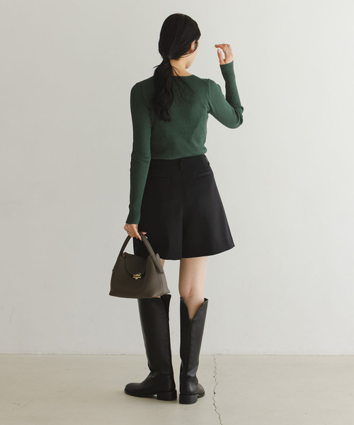 Noble（ノーブル）の「ダブルクロスショートパンツ（その他パンツ・レディース・ブラック/グレー・36/38）」の12枚目の写真