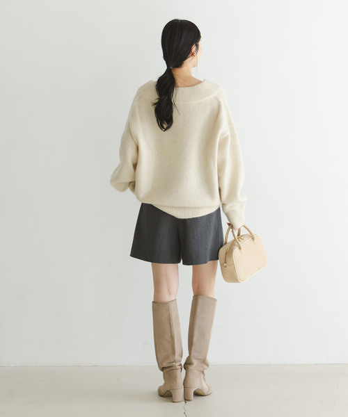 Noble（ノーブル）の「ダブルクロスショートパンツ（その他パンツ・レディース・ブラック/グレー・36/38）」の22枚目の写真