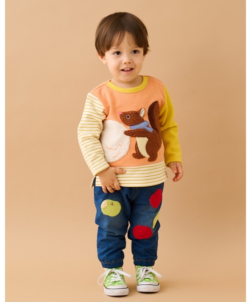 baby cheer(ベイビーチアー)の「りんごパンツ(その他パンツ・キッズ・ネイビー・120cm/110cm/100cm/80cm/90cm)」の17枚目の写真