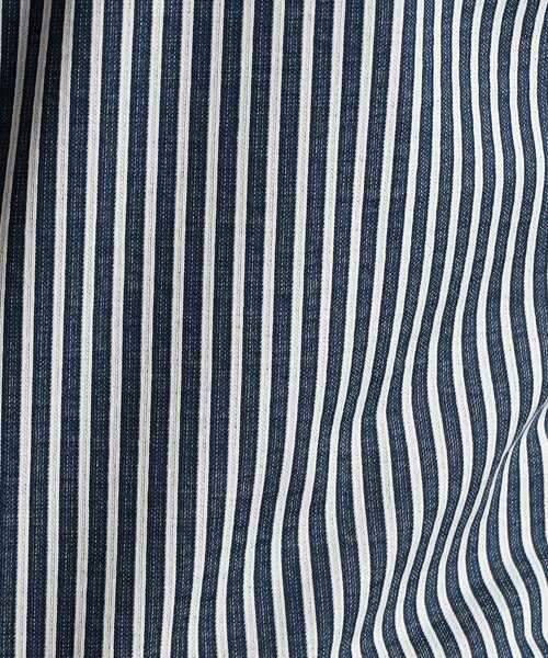 セール】【ex/tra】ジャカードストライプ カッタウェイカラーシャツ