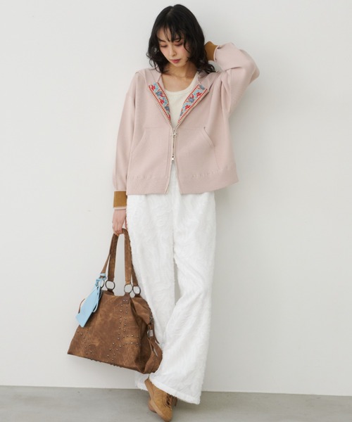 Unitage（ユニテージ）の「スタッズデザインボストンバッグ【select item】（ボストンバッグ・レディース・ブラウン/アイボリー・FREE）」の14枚目の写真