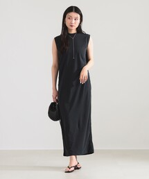 ATON（エイトン）の「ATON / フレスカヌバック コットン タンクトップ ドレス（ワンピース）」