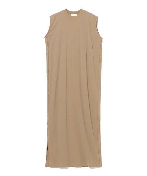 ATON（エイトン）の「ATON / フレスカヌバック コットン タンクトップ ドレス（ワンピース・レディース・ベージュ・ONE SIZE）」の2枚目の写真