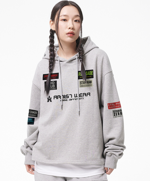 ARTISTWEAR（アーティストウェア）の「[ATW] レネゲードイージーフード（パーカー・レディース・グレー/ブラック・MEDIUM/LARGE/X-LARGE/XX-LARGE）」の5枚目の写真