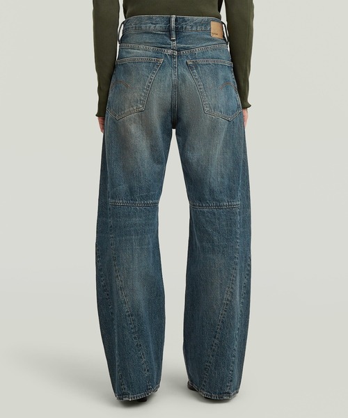 G-STAR（ジースター）の「Contor 3D Wide Jeans/ヴィンテージライク立体裁断ワイドルーズジーンズ/L28（デニムパンツ・レディース・ダークインディゴブルー・24inch/25inch/26inch）」の2枚目の写真