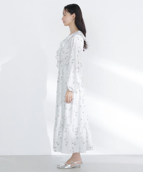 NATURAL BEAUTY BASIC(ナチュラルビューティーベーシック)の「◇ラッフルフラワープリントワンピース(ワンピース・レディース・イエロー系その他/グレー系その他・P/S/MEDIUM)」の11枚目の写真