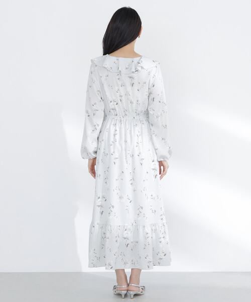 NATURAL BEAUTY BASIC(ナチュラルビューティーベーシック)の「◇ラッフルフラワープリントワンピース(ワンピース・レディース・イエロー系その他/グレー系その他・P/S/MEDIUM)」の12枚目の写真