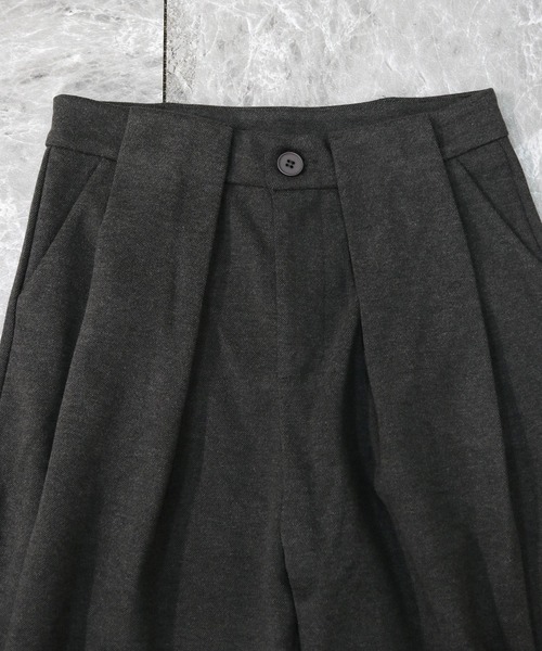 THE CELL.(ザセルドット)の「タックワイドストレッチツイードパンツ PLEATED WIDE STRETCH TWEED PANTS(スラックス・レディース・グレー/ブラック・S/M/L)」の13枚目の写真