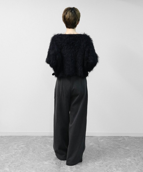 THE CELL.(ザセルドット)の「タックワイドストレッチツイードパンツ PLEATED WIDE STRETCH TWEED PANTS(スラックス・レディース・グレー/ブラック・S/M/L)」の16枚目の写真