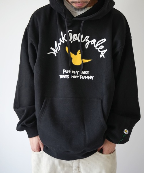 Port（ポート）の「【 Mark Gonzales / マークゴンザレス 】 ゴンバト スウェット パーカー（パーカー・メンズ・杢グレー/ブラック/ホワイト・M/L/XL）」の9枚目の写真