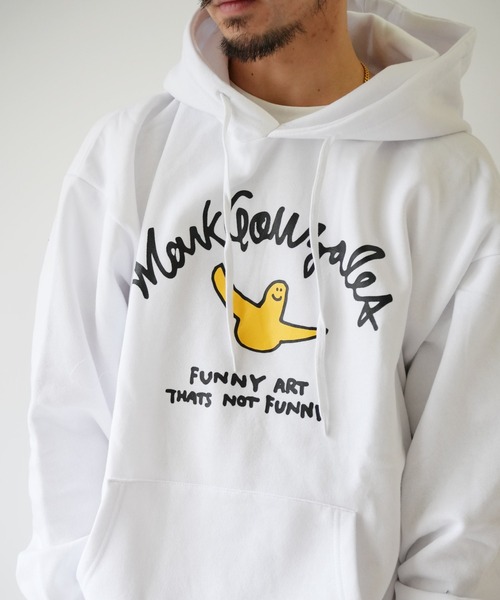 Port（ポート）の「【 Mark Gonzales / マークゴンザレス 】 ゴンバト スウェット パーカー（パーカー・メンズ・杢グレー/ブラック/ホワイト・M/L/XL）」の5枚目の写真