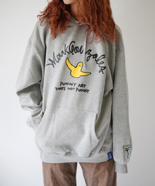 Port（ポート）の「【 Mark Gonzales / マークゴンザレス 】 ゴンバト スウェット パーカー（パーカー・メンズ・杢グレー/ブラック/ホワイト・M/L/XL）」の14枚目の写真