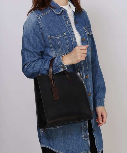 HALEINE（アレンヌ）の「[HALEINE]牛側レザーリュック 本革（バックパック/リュック・レディース・ブラック/キャメル/ブラウン/ネイビー・FREE）」の16枚目の写真