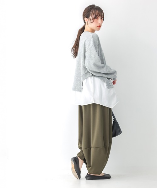 n'OrLABEL(ノアールレーベル)の「ポンチコクーンパンツ(その他パンツ・レディース・カーキ/ブラック・FREE)」の18枚目の写真