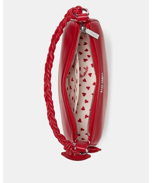 kate spade new york（ケイトスペード ニューヨーク）の「ノヴァ ブレイデッド ハンドル スモール クレセント クロスボディ バッグ（ショルダーバッグ・レディース・レッド・ONESIZE）」の4枚目の写真