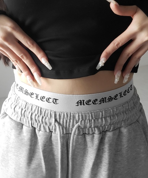 me+em select(ミームセレクト)の「【 カップ付き 】裏起毛レースレイヤードぴちカットソートップス / urakimo square neck pichi cutsew tops(Tシャツ/カットソー・レディース・ホワイト/ブラック/グレー・FREE)」の14枚目の写真
