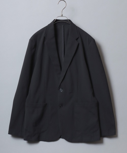 ANPAS(アンパス)の「Quick-Dry Stretch Two-Piece Set (Tailored Jacket + Long Pants)/速乾ストレッチ テーラードジャケット&ロングパンツ スーツ ビジカジ ビジネス オケージョン セレモニー メンズ セットアップ 上下セット(セットアップ・メンズ・ブラック/ベージュ/ネイビー・M/L/XL)」の7枚目の写真