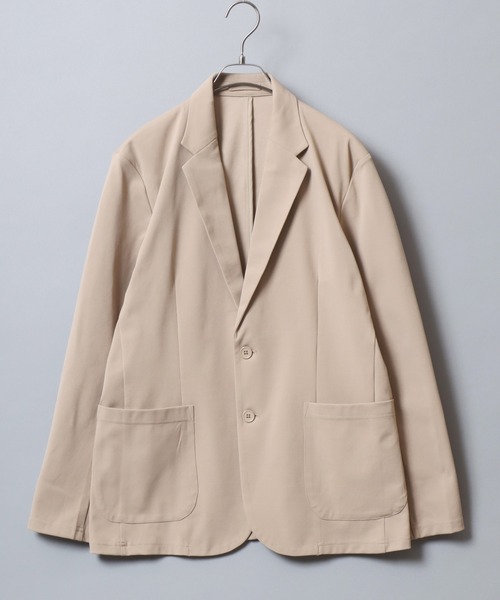 ANPAS(アンパス)の「Quick-Dry Stretch Two-Piece Set (Tailored Jacket + Long Pants)/速乾ストレッチ テーラードジャケット&ロングパンツ スーツ ビジカジ ビジネス オケージョン セレモニー メンズ セットアップ 上下セット(セットアップ・メンズ・ブラック/ベージュ/ネイビー・M/L/XL)」の11枚目の写真