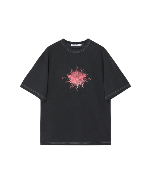 MEN IN JUNGLE(マンインジャングル)の「カオスピグメントTシャツ - ブラック(Tシャツ/カットソー・メンズ・その他・LARGE/X-LARGE)」の5枚目の写真