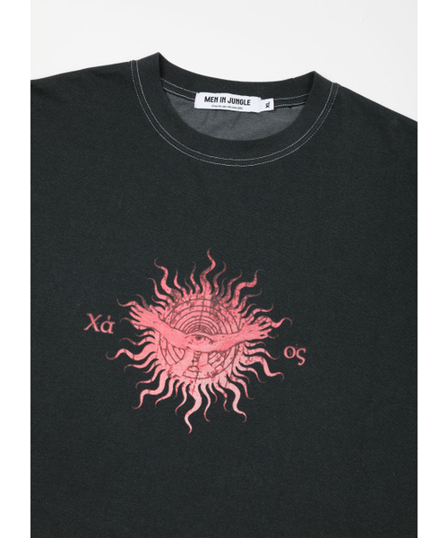 MEN IN JUNGLE(マンインジャングル)の「カオスピグメントTシャツ - ブラック(Tシャツ/カットソー・メンズ・その他・LARGE/X-LARGE)」の3枚目の写真
