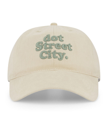 HEBERET（ヘベレット）の「DOTウォッシング刺繍ボールキャップ-ライトベージュ（キャップ）」