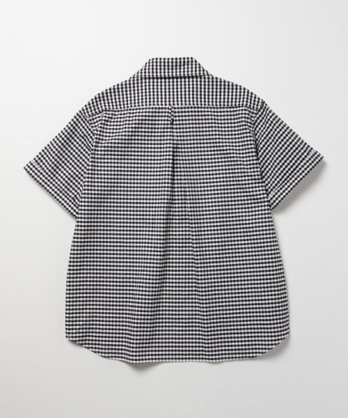 DANTON（ダントン）の「DANTON / ギンガム ラウンドS/Sシャツ（シャツ/ブラウス・メンズ・ブラック・40/42/38）」の3枚目の写真