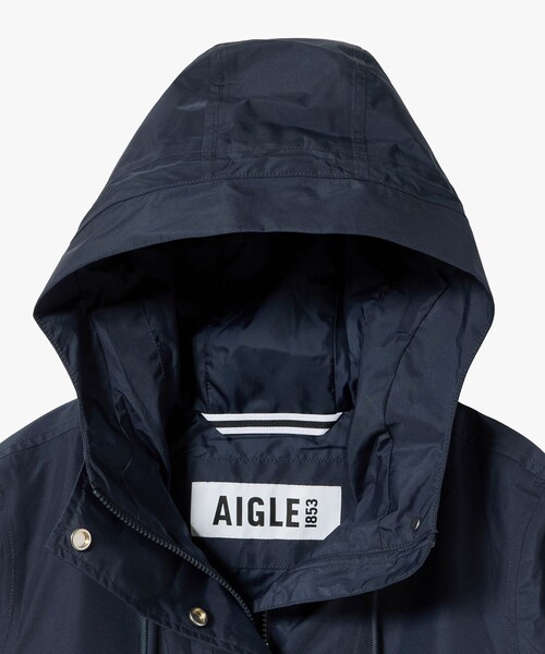 AIGLE(エーグル)の「ゴアテックス 2レイヤー ショートジャケット RP(マウンテンパーカー・レディース・ライトブルー/ホワイト/ダークネイビー・38/36/34/44/40/42)」の8枚目の写真