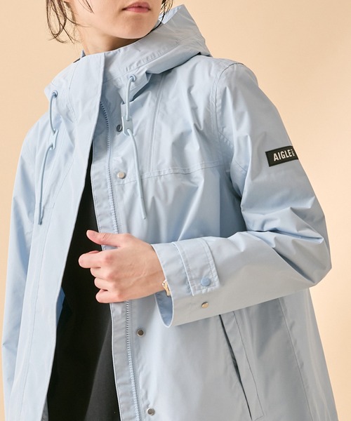 AIGLE(エーグル)の「ゴアテックス 2レイヤー ショートジャケット RP(マウンテンパーカー・レディース・ライトブルー/ホワイト/ダークネイビー・38/36/34/44/40/42)」の16枚目の写真
