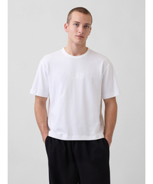 ヘビーウェイト リラックスフィット GAP1969ロゴ クロップドTシャツ