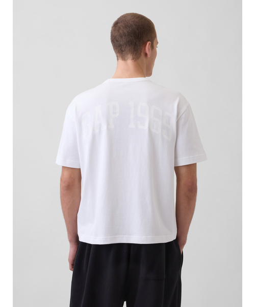 GAP(ギャップ)の「ヘビーウェイト リラックスフィット GAP1969ロゴ クロップドTシャツ(Tシャツ/カットソー・メンズ・ホワイト/イエロー/グリーン/ブルー/ブラック・M/XS/S/L/XL)」の13枚目の写真