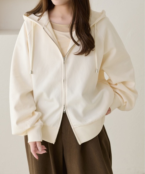 apres jour clair（アプレジュールクレア）の「【apres jour clair】コクーンフーディ（パーカー・レディース・ブラウン系その他/アイボリー/グレー・X-LARGE/フリー）」の8枚目の写真
