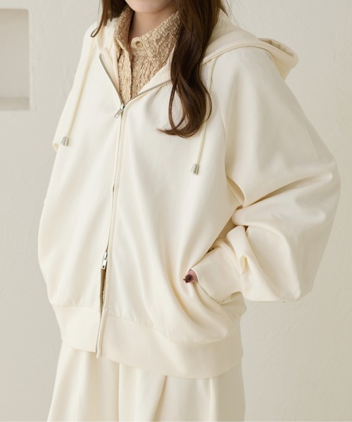 apres jour clair（アプレジュールクレア）の「【apres jour clair】コクーンフーディ（パーカー・レディース・ブラウン系その他/アイボリー/グレー・X-LARGE/フリー）」の18枚目の写真