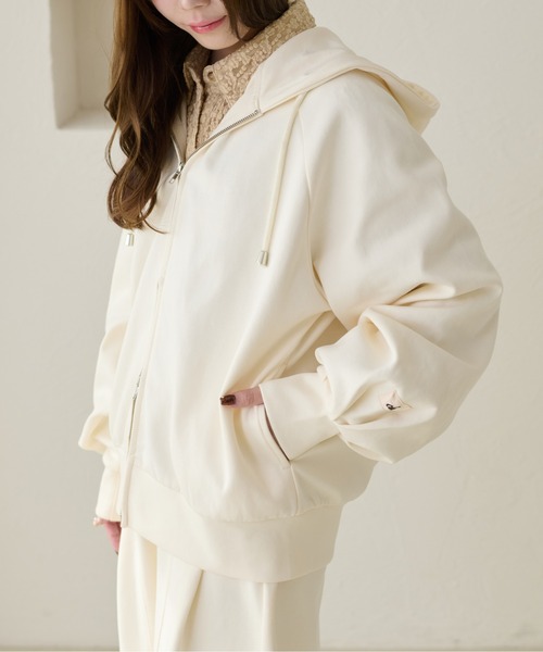 apres jour clair（アプレジュールクレア）の「【apres jour clair】コクーンフーディ（パーカー・レディース・ブラウン系その他/アイボリー/グレー・X-LARGE/フリー）」の19枚目の写真