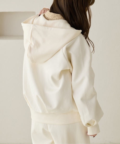 apres jour clair（アプレジュールクレア）の「【apres jour clair】コクーンフーディ（パーカー・レディース・ブラウン系その他/アイボリー/グレー・X-LARGE/フリー）」の12枚目の写真