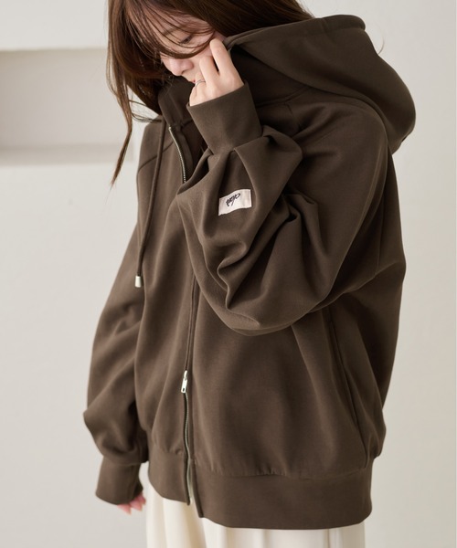 apres jour clair（アプレジュールクレア）の「【apres jour clair】コクーンフーディ（パーカー・レディース・ブラウン系その他/アイボリー/グレー・X-LARGE/フリー）」の22枚目の写真