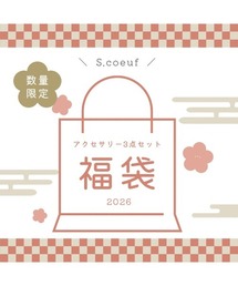 tone(�g�[��)�́yS.coeuf�z�yS.coeuf�z2026�A�N�Z�T���[���܁@HAPPY BAG  / �s�A�X�@�����O�@�u���[�`�@�w�A�N���b�v�@�L�[�z���_�[(MA)(����/����)