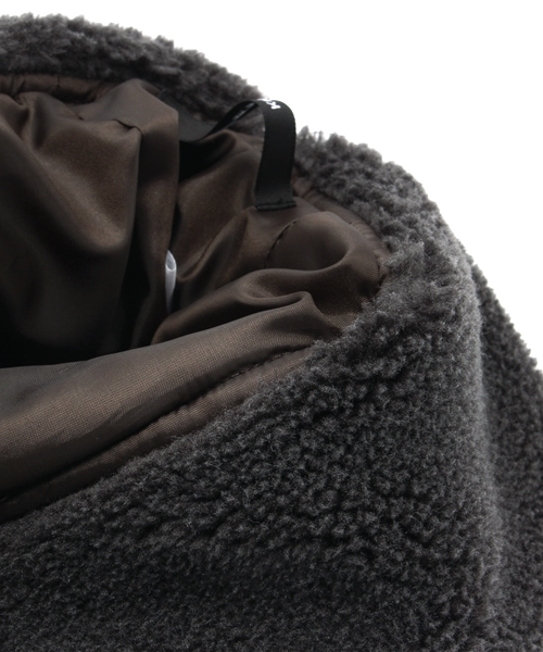 Kastane（カスタネ）の「ボアハット（ハット・レディース・アイボリー/チャコールグレー・FREE）」の7枚目の写真