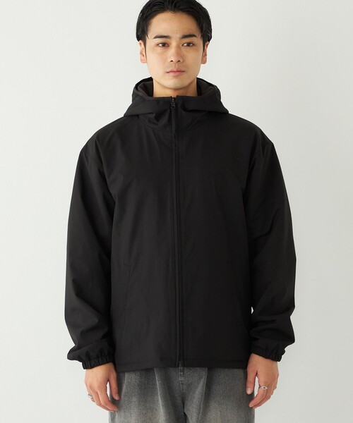 MARK＆LONA　リバーシブル　ニット　パーカー　ジップアップブルゾン　46 レザーフードクロップダブルジップアップニットパーカー｜ジャンパー メンズウェア
